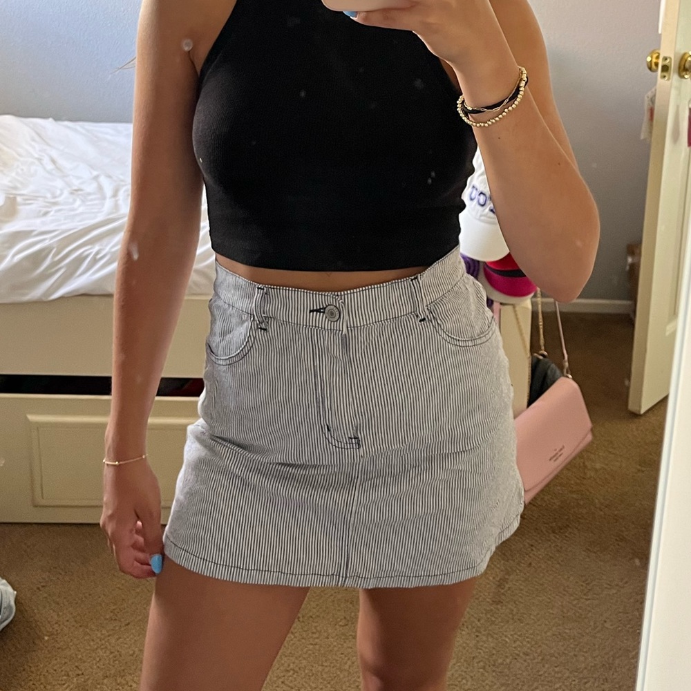 NWOT Brandy Melville John Galt striped mini skirt